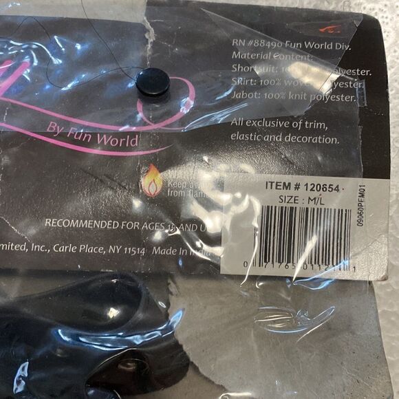 VAMPIRE Slayer Halloween costume Romper w/ Attached Skirt Panels Sz L - Picture 7 of 10